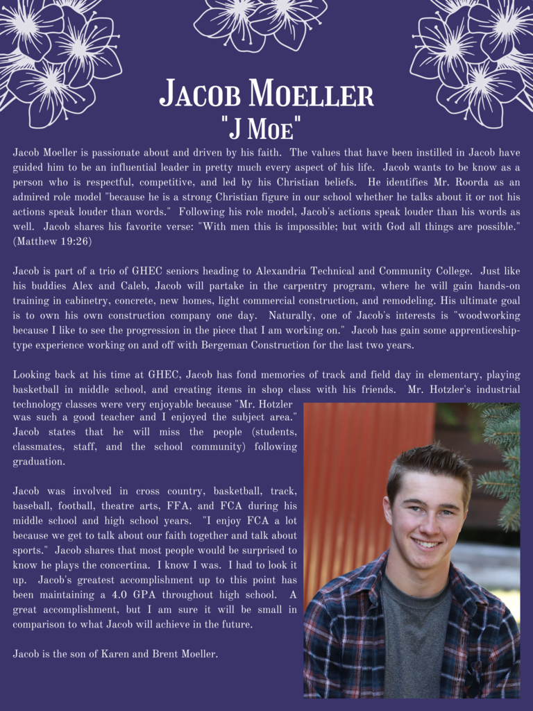 Jacob Moeller Senior Spotlight ~ Class of 2022