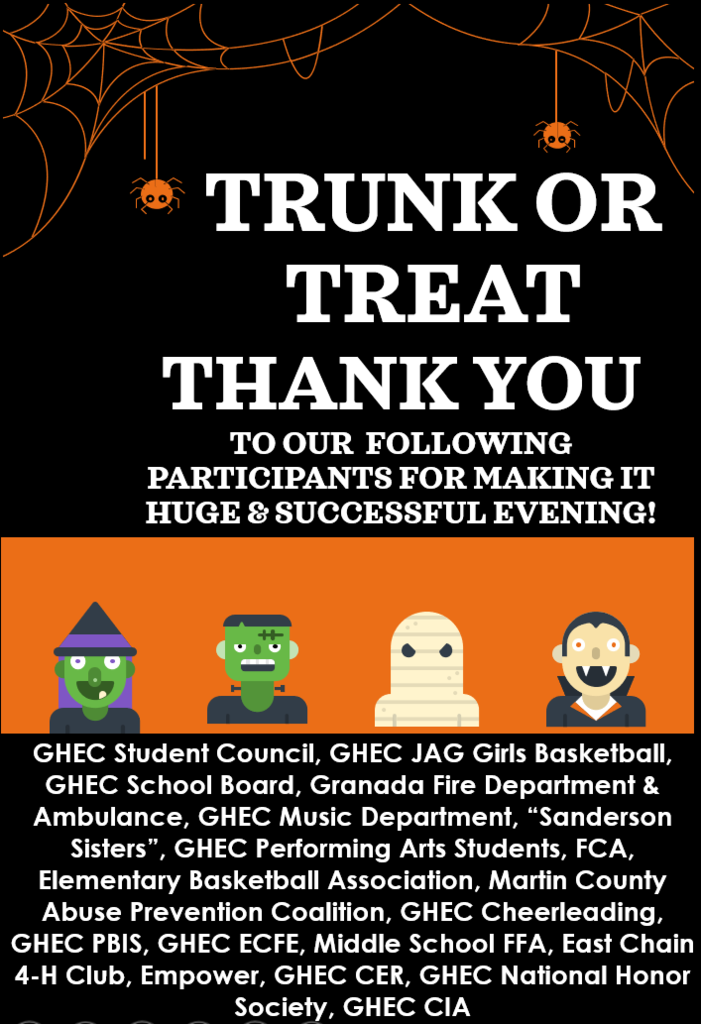 Trunk Or Treat Thank You